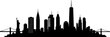 © Cowgirl - New York City Skyline/land marks vector  Silhouette