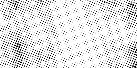 Wall Mural - White and black halftone dots pattern color gradient grunge texture background. Pop art comic sport style vector illustration dots. eps 10. modern.
