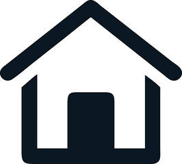 Fototapete - home icon for digital design. outline,  stroke version. Great for website or mobile interfaces.