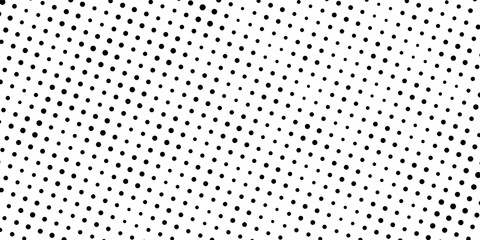 Wall Mural - White and black halftone dots pattern color gradient grunge texture background. Pop art comic sport style vector illustration dots. eps 10. modern.