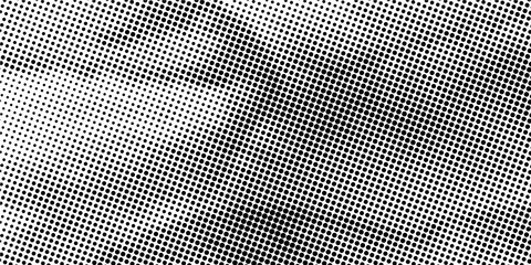 Wall Mural - White and black halftone dots pattern color gradient grunge texture background. Pop art comic sport style vector illustration dots. eps 10. eps10