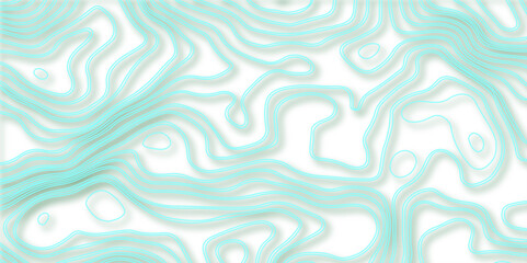 Poster - Abstract wavy line paper cut white background. Topographic geometric map relief texture with curved layers and shadow. 