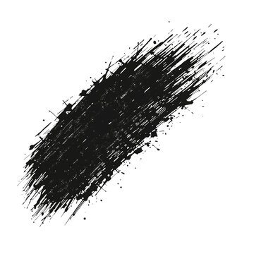 Abstract charcoal smudge illustration on a minimalist plain setting rendering