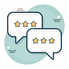 Leinwandbilder - talk bubble speech icon blank empty bubbles vector