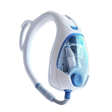 Futuristic Oxygen Concentrator Portable Medical Device Healthcare Tech on transparent background