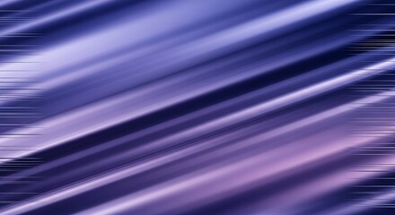 Poster - Abstract image with blurred diagonal lines in shades of blue, purple, and white creating a sense of movement.