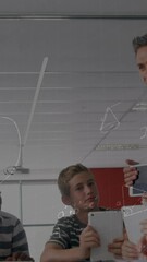 Poster - Animation of mathematical equations over schoolchildren learning