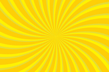 Poster - Yellow abstract background with light of sunburst. yellow starburst with halftone. sun ray retro background with flash.