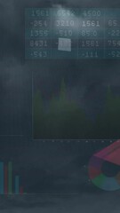 Poster - Animation of data processing over fuel gauge