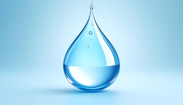 A single water droplet