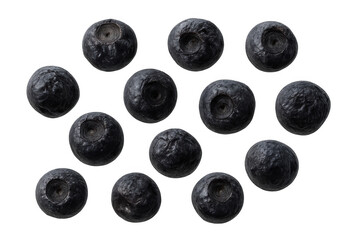 Poster - Fresh blueberries rotating on transparent background, perfect for healthy eating and lifestyle projects
