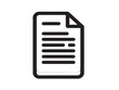 © Mitu321 - Line art document icon with minimalist elegance