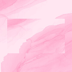 Poster - Elegant Soft Pink Watercolor Background Design with Abstract Flowing Patterns and Geometric Overlay Perfect for Artistic Presentations and Digital Art Creations