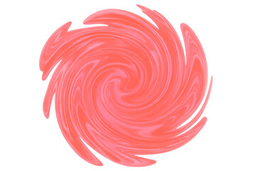 Poster - Swirling pink liquid forming a dynamic vortex against a transparent background, creating an abstract and vibrant visual experience