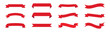 © Anshdeep - Set of 12 red ribbon banners with various shapes and styles. Perfect for use in banners, advertisements, certificates, and promotional designs. Simple, elegant, and versatile vector ribbons.
