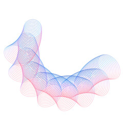 Poster - Design elements. Wave glittering rainbow lines. Abstract glow wavy sign on white background isolated. Brush mesh glow effect creative line art. jpg for banner, frame page