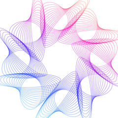Poster - Design elements. Wave glittering rainbow lines. Abstract glow wavy sign on white background isolated. Brush mesh glow effect creative line art. jpg for banner, frame page