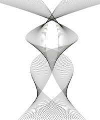Poster - Design wive lines elements on white background isolated. Vertical Creative art. Abstract wavy stripes. Colors lines created using Blend Tool. jpg digital for promotion new product, report cover page