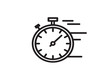 © Mitu321 - Clean Stopwatch Icon with Stylish Line Details