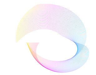 Poster - Creative art. Abstract wavy stripes. Colors lines created using Blend Tool. jpg report cover page Design elements on white background isolated, design template for text