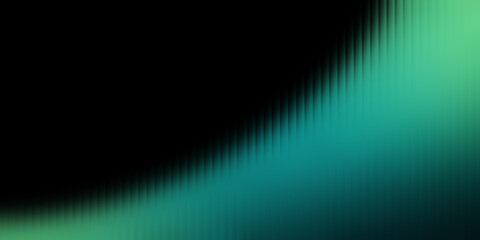 Poster - Green gradient with fractal glass texture. semicircle. wave or arc pattern. banner. background. semicircle. dark style. illustration.