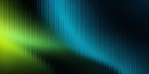 Poster - Green and blue abstract gradient with fractal glass texture. wave or arc pattern. banner. background. semicircle. dark style.