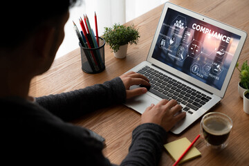 Poster - Compliance system for modish online corporate business to meet quality standard