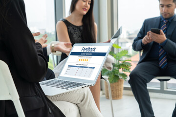 Poster - Customer feedback and review analysis by modish computer software for corporate business