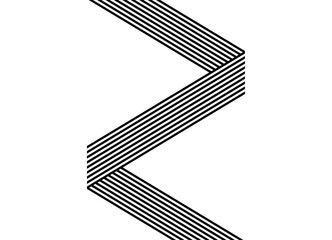 Poster - Vector ribbon. Striped pattern of black broken parallel lines on a white background. Background in retro style for advertising, covers, packaging, web design. Strict Design element.