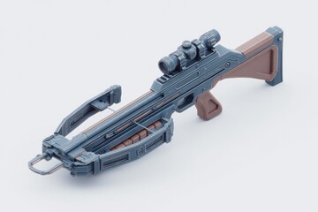 Poster - isometric crossbow with diagonal positioning and clean bolts