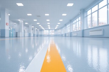 Poster - rehabilitation room with equipment neatly arranged under natural light