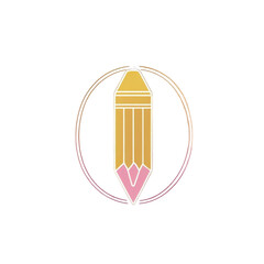 Poster - Illustration of pencil graphic design element for education and creative writing projects vector art icon image on transparent background