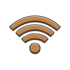 Poster - Wifi Connection Signal Icon - Wireless Internet Connectivity Symbol