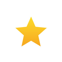 Poster - Golden Star Shape with Gradient Design Isolated on Plain Background