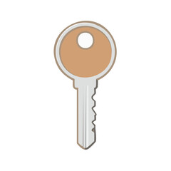 Poster - Simple Key Illustration Opening Lock, Security Access, Solutions, and Unlocking Icons