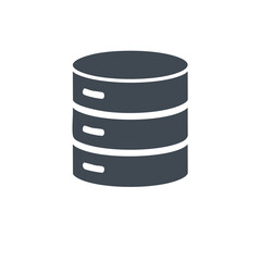 Poster - Database Server Storage Stack, Vector Illustration of Data Information Technology