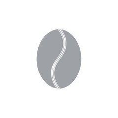 Poster - Gray Circle Element with Curved White Stripes Design Graphic Resource