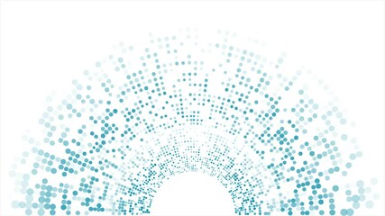 Poster - Blue minimal geometric halftone dotted lines pattern, abstract background. Seamless looping geometric concept motion design. Video animation Ultra HD 4K 3840x2160