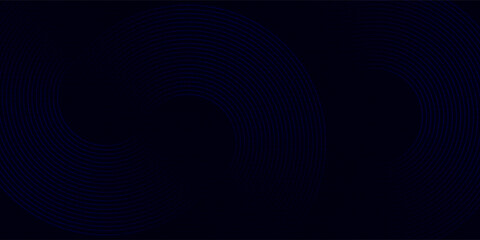 Leinwandbilder - Abstract blue glowing geometric lines modern shiny blue circle lines pattern. Suit for cover,  banner, brochure