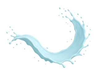 Leinwandbilder - Dynamic splashing liquid forming a swirling shape, isolated on transparent background, ideal for food and beverage advertising