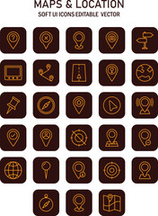 Poster - Navigation interface elements for web and app development enhancing user location experiences and seamless journeys