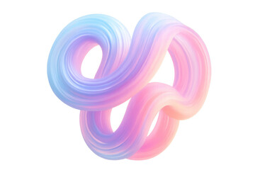 Poster - Colorful abstract swirl creating a dynamic and modern design, isolated on transparent background, perfect for digital art projects