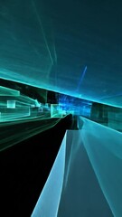 Poster - Teal futuristic design