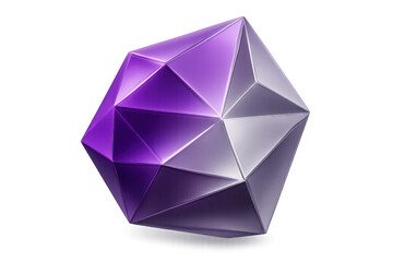 Fototapete - Low poly abstract shape with transparent background, perfect for modern and futuristic designs