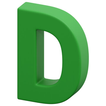 3D D Icon