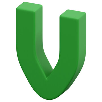 3D V Icon