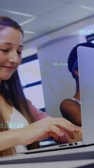 Poster - Animation of data processing over diverse students using laptops