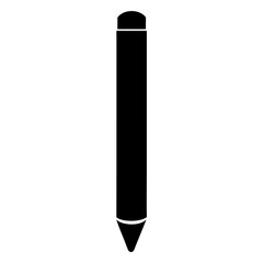 Poster - Black and white graphic of a pencil perfect for simple designs