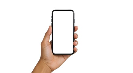 mockup of a hand holding a smartphone