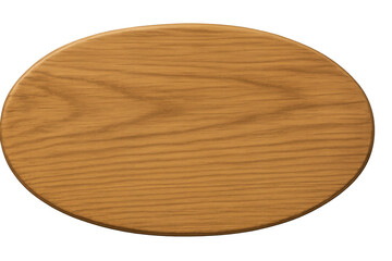 Fototapete - Oval wooden sign featuring a transparent background, ideal for incorporating custom text or unique designs with a rustic charm